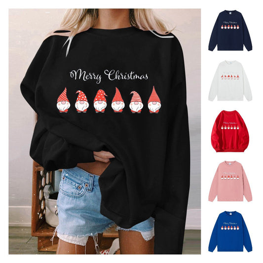 Maeve & Co Women's Christmas Jumper - Gnome Row Merry Christmas Sweatshirt