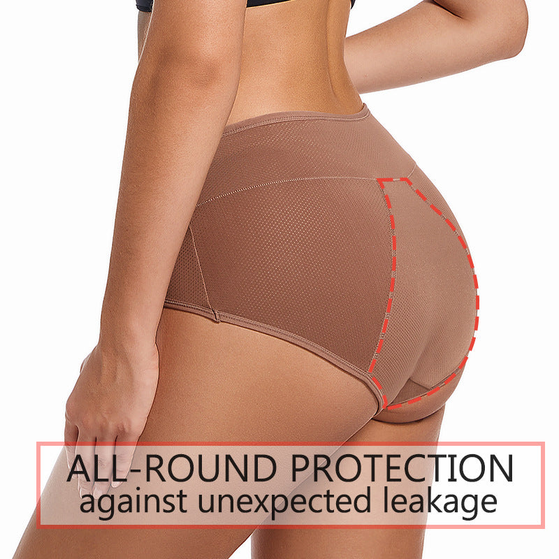 Period Underwear Women 3-Layer Leak Proof High Waist Briefs, Absorbent, Multipack