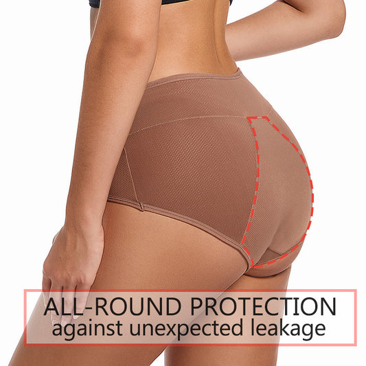 Period Underwear Women 3-Layer Leak Proof High Waist Briefs, Absorbent, Multipack