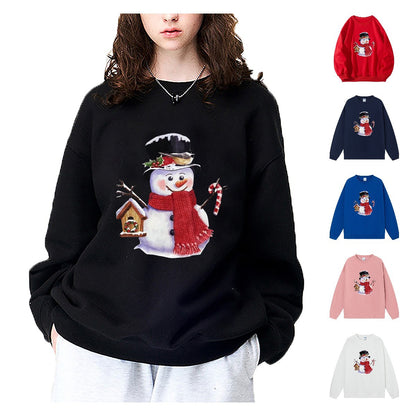 Maeve & Co Women's Christmas Jumper - Snowman Print Sweatshirt