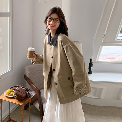 Maeve Women's Trench Coat - Single-Breasted Autumn-Weight