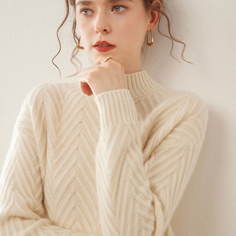 Maeve Women's Knitted Jumper - Cashmere-Blend Autumn-Weight