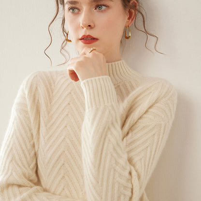Maeve Women's Knitted Jumper - Cashmere-Blend Autumn-Weight