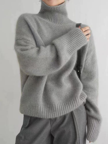 Maeve Women's Roll-Neck Jumper - Wool-Blend Long-Sleeve Autumn-Weight