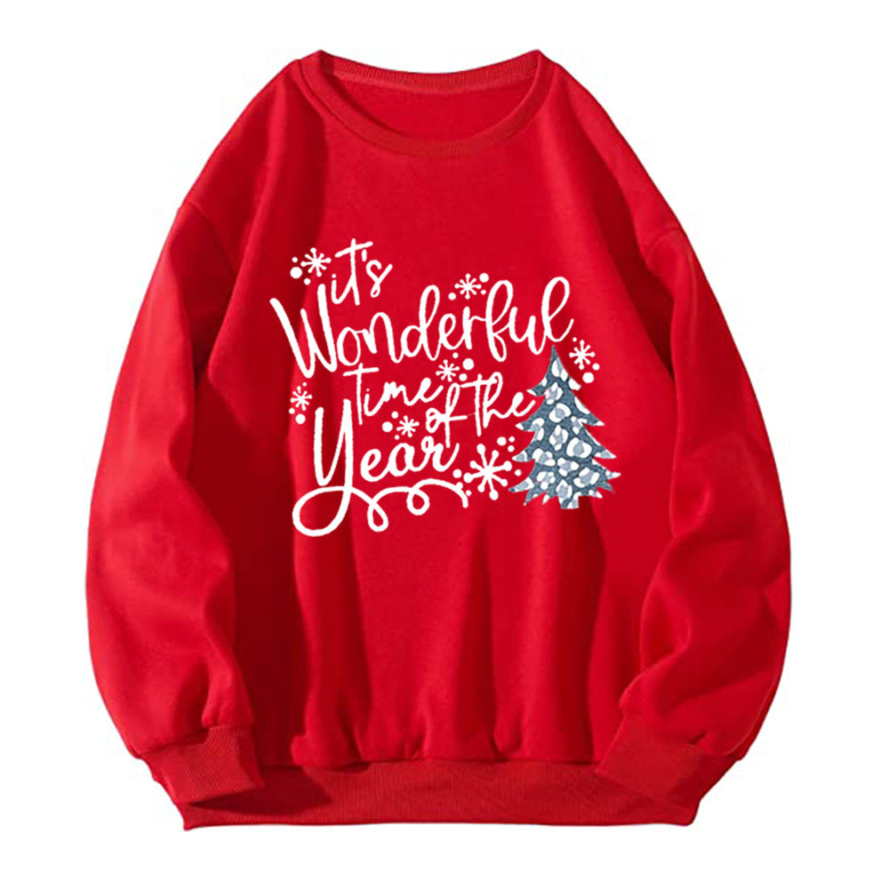 Maeve & Co Women's Christmas Jumper - Wonderful Time of the Year Slogan Sweatshirt
