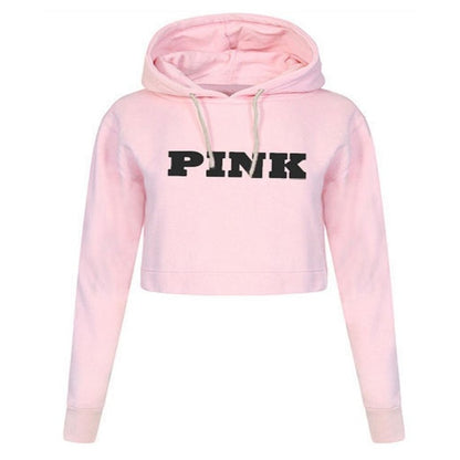 Maeve & Co Women's Cropped Hoodie - Oversized Sweatshirt Top, Long Sleeve
