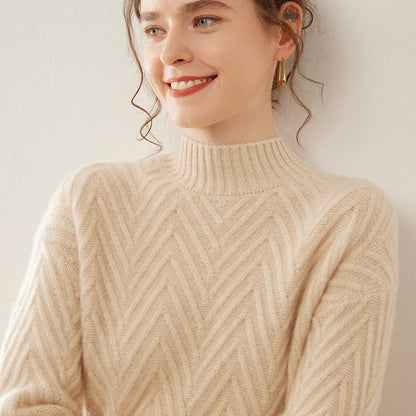 Maeve Women's Knitted Jumper - Cashmere-Blend Autumn-Weight