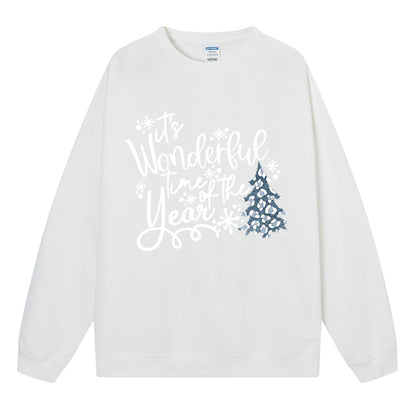 Maeve & Co Women's Christmas Jumper - Wonderful Time of the Year Slogan Sweatshirt
