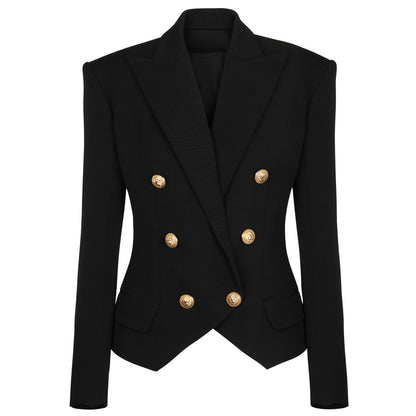 Maeve Women's Blazer - Tailored Double-Breasted Long-Sleeve Autumn-Weight