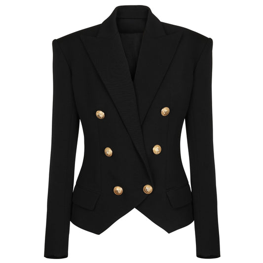 Maeve Women's Blazer - Tailored Double-Breasted Long-Sleeve Autumn-Weight