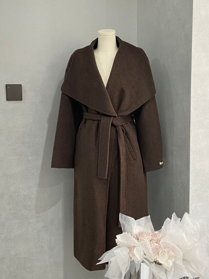 Maeve Women's Wool Coat - Longline Relaxed-Fit