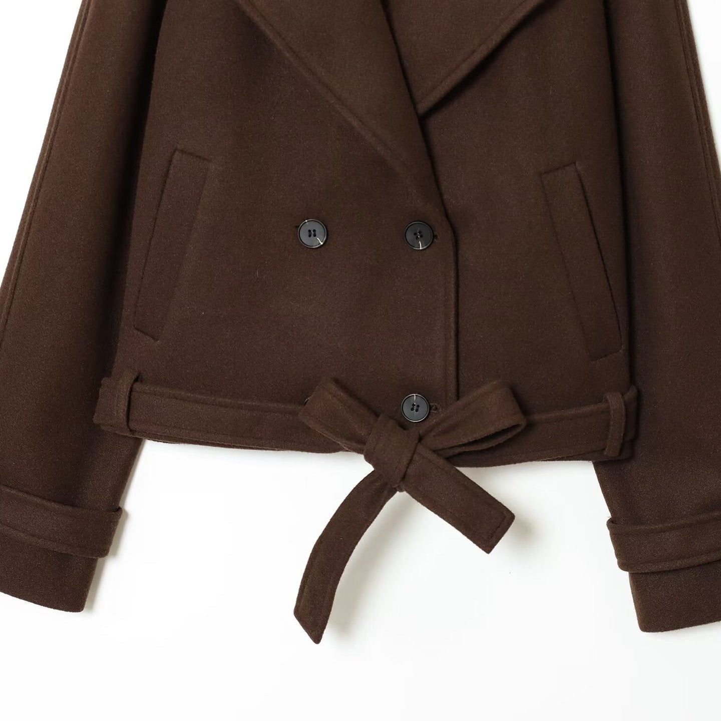 Maeve Women's Blazer - Notch Lapel Tie-Detail Longline