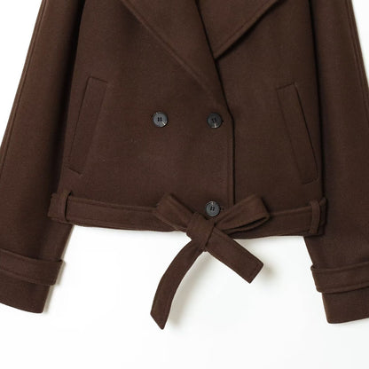 Maeve Women's Blazer - Notch Lapel Tie-Detail Longline