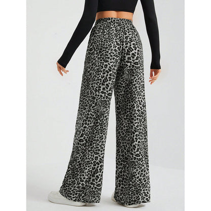 Maeve Women's Wide-Leg Trousers - High-Waisted Printed Loose-Fit