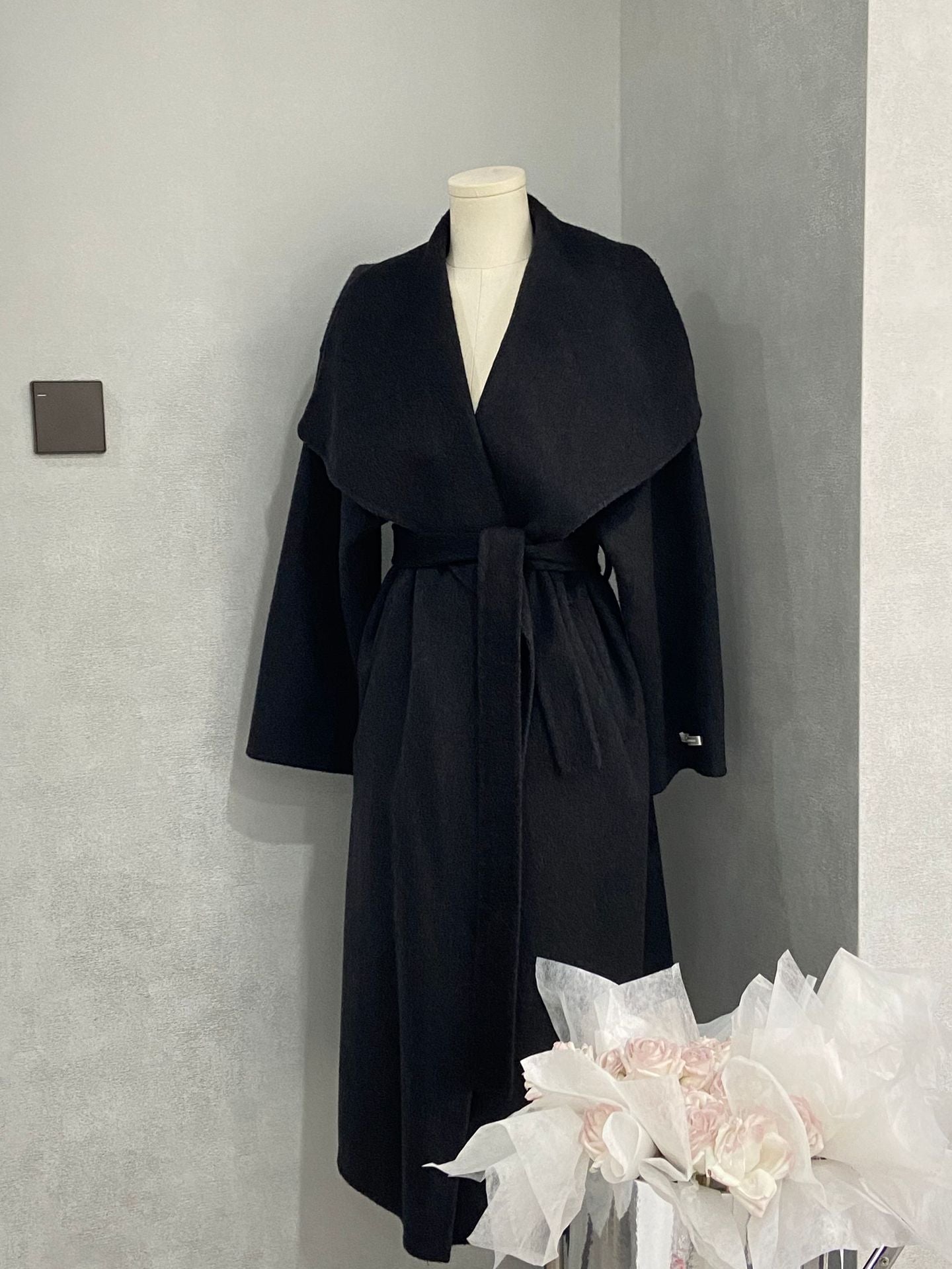 Maeve Women's Wool Coat - Longline Relaxed-Fit