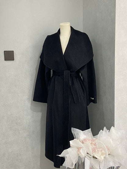 Maeve Women's Wool Coat - Longline Relaxed-Fit