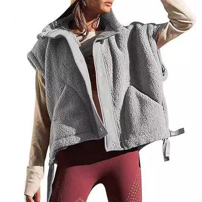Maeve Women's Teddy Coat - Sleeveless Faux-Fur