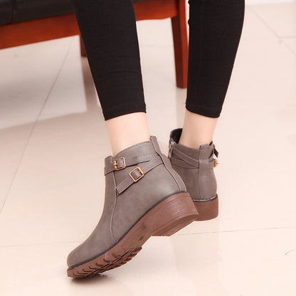 Maeve & Co Women's Ankle Boots - Round Toe Leather
