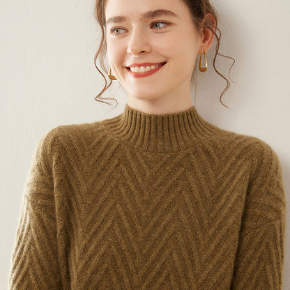 Maeve Women's Knitted Jumper - Cashmere-Blend Autumn-Weight