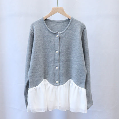 Maeve & Co Women's Crew Neck Cardigan - Everyday Knitted Cardigan, Long Sleeve