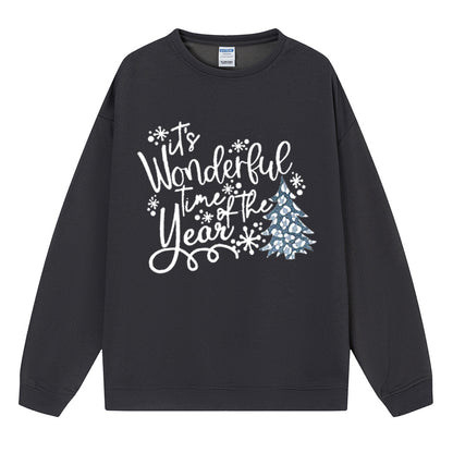 Maeve & Co Women's Christmas Jumper - Wonderful Time of the Year Slogan Sweatshirt