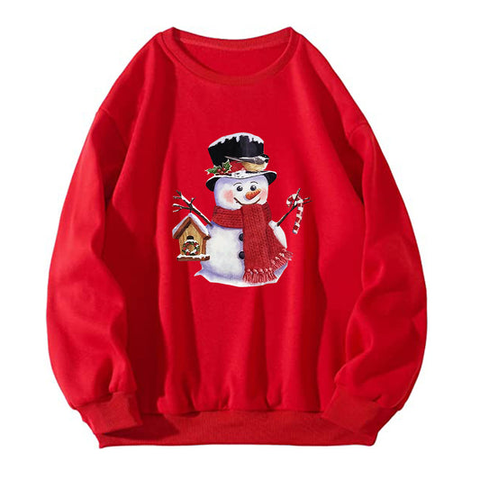 Maeve & Co Women's Christmas Jumper - Snowman Print Sweatshirt