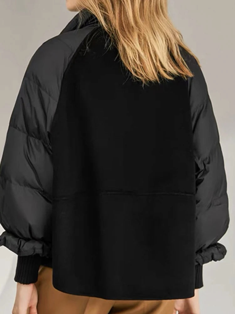 Maeve & Co Women's Puffer Coat - Thick Padded Winter Coat, Plus Size, Black