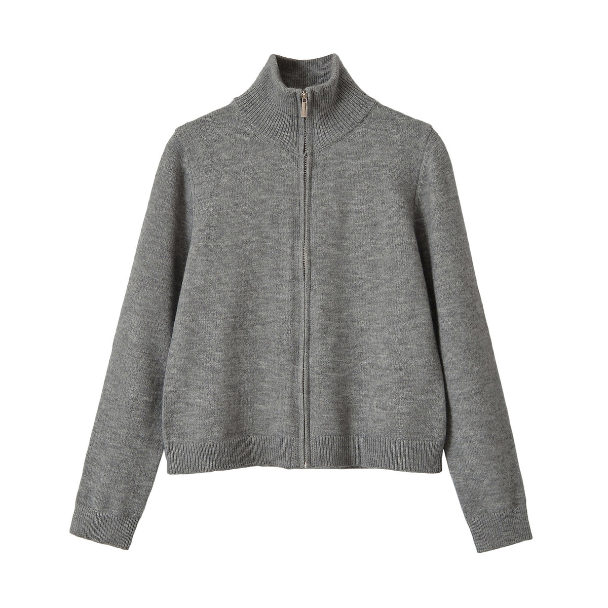 Maeve & Co Women's Zip-Up Cardigan - Collared Knit Zip Jacket, Long Sleeve