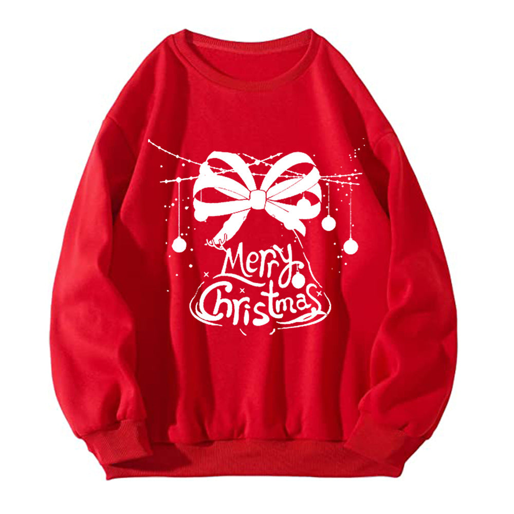 Maeve & Co Women's Christmas Jumper - Bow Merry Christmas Print Sweatshirt