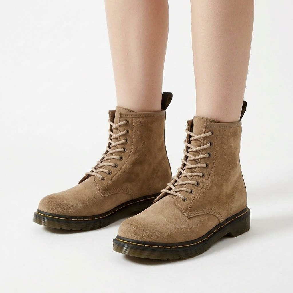 Caramel ankle boots, detail