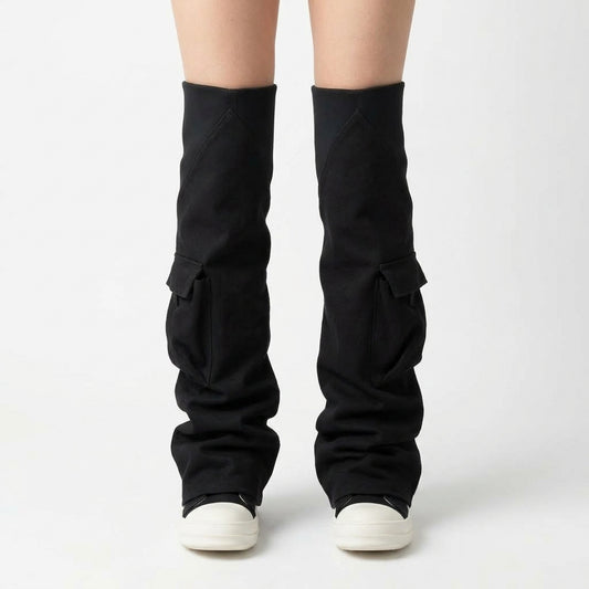 Black boots, front view