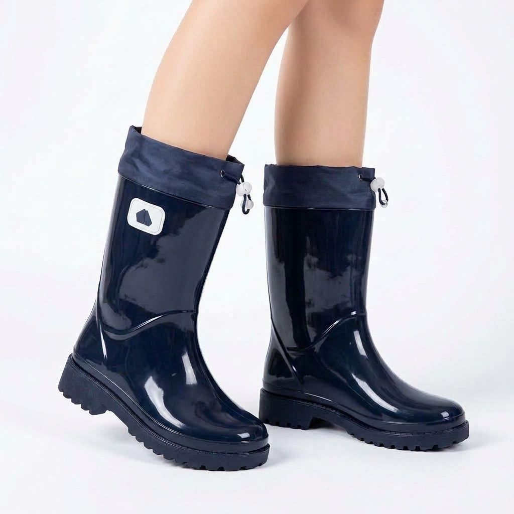 Maeve & Co water-resistant rain boots, dark blue