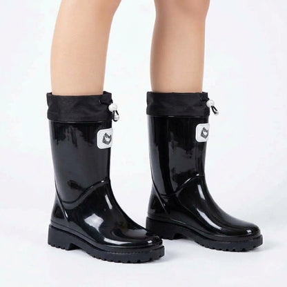 Maeve & Co water-resistant rain boots, black