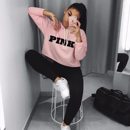 Maeve & Co Women's Cropped Hoodie - Oversized Sweatshirt Top, Long Sleeve