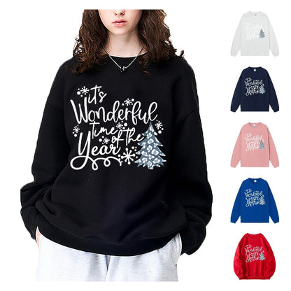 Maeve & Co Women's Christmas Jumper - Wonderful Time of the Year Slogan Sweatshirt