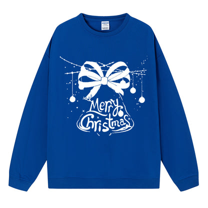 Maeve & Co Women's Christmas Jumper - Bow Merry Christmas Print Sweatshirt