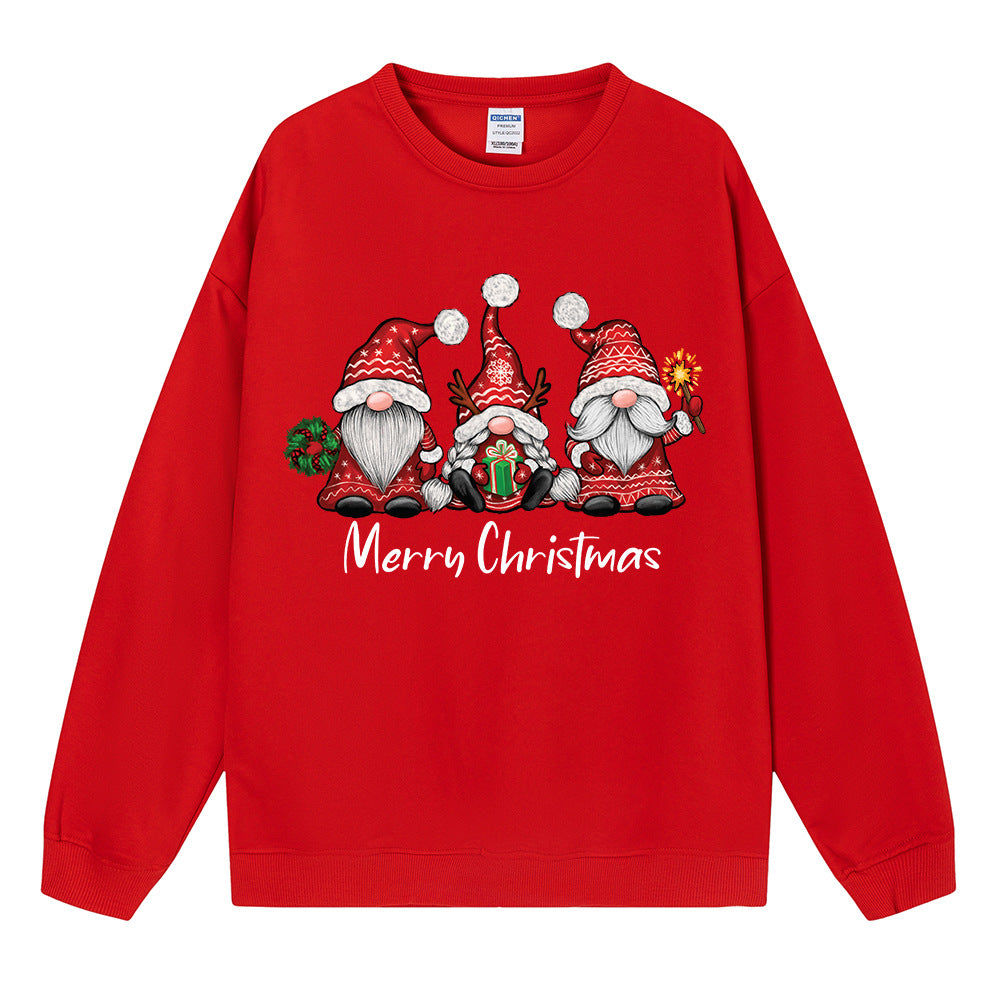 Maeve & Co Women's Christmas Jumper - Gnome Trio Print Sweatshirt
