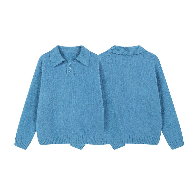 Maeve Women's Cable Knit Jumper - Polo Neck Oversized