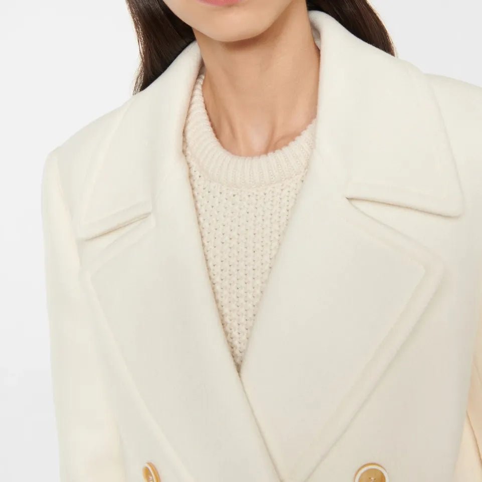 Maeve Women's Coat - cream, detail