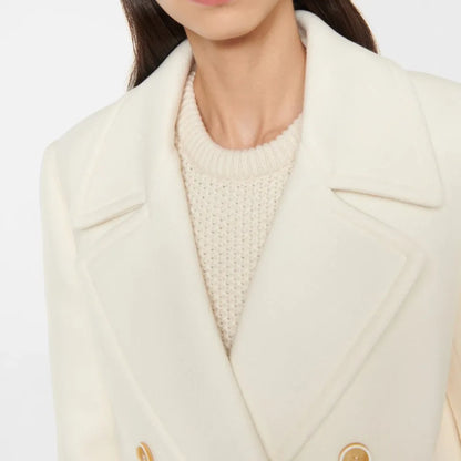 Maeve Women's Coat - cream, detail