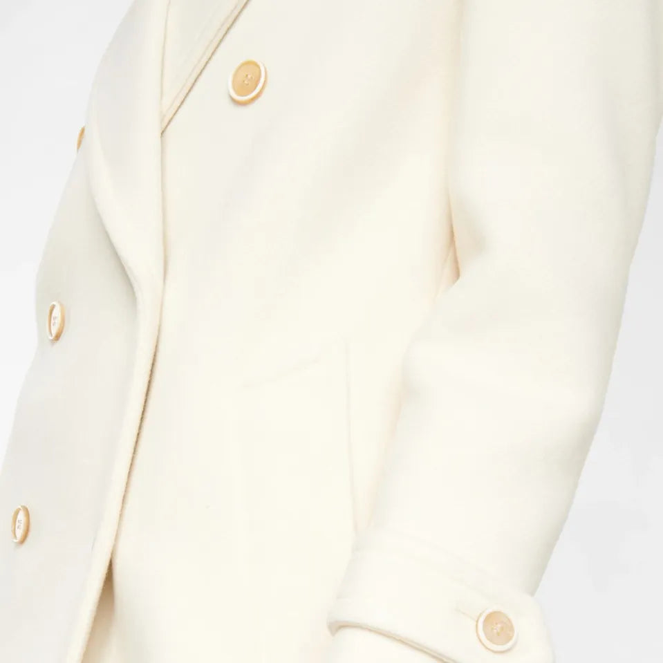 Maeve Women's Coat - cream, detail