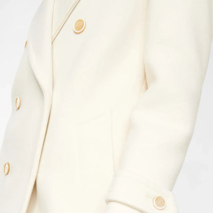 Maeve Women's Coat - cream, detail
