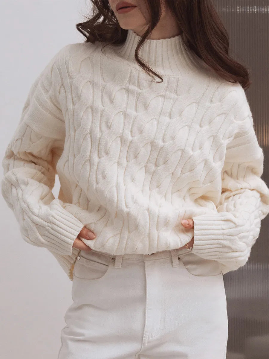 Maeve Women's Knitted Jumper - cream, front