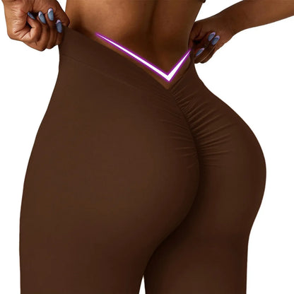 Maeve Women's Leggings - brown, back