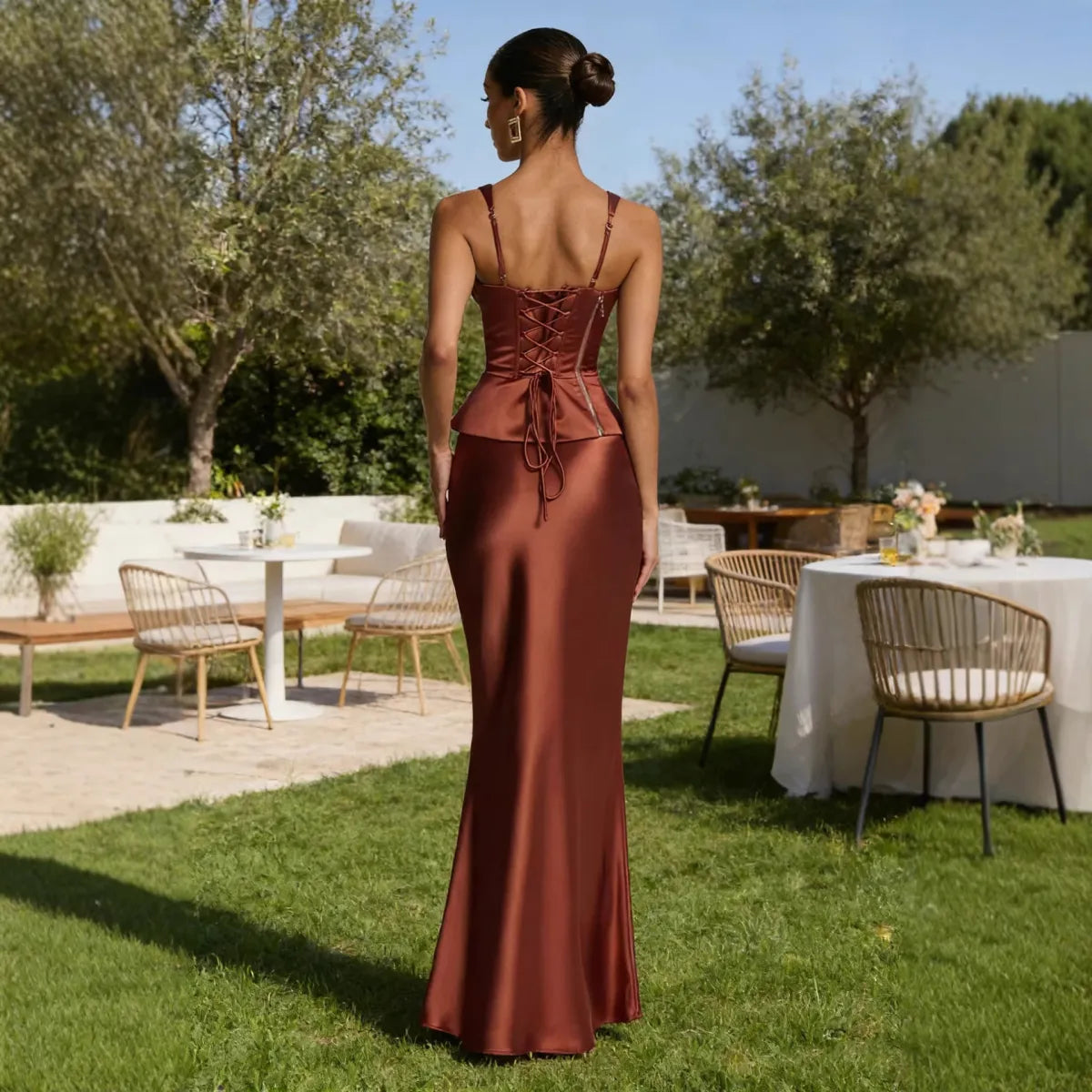 Maeve Women's Dress - red, back