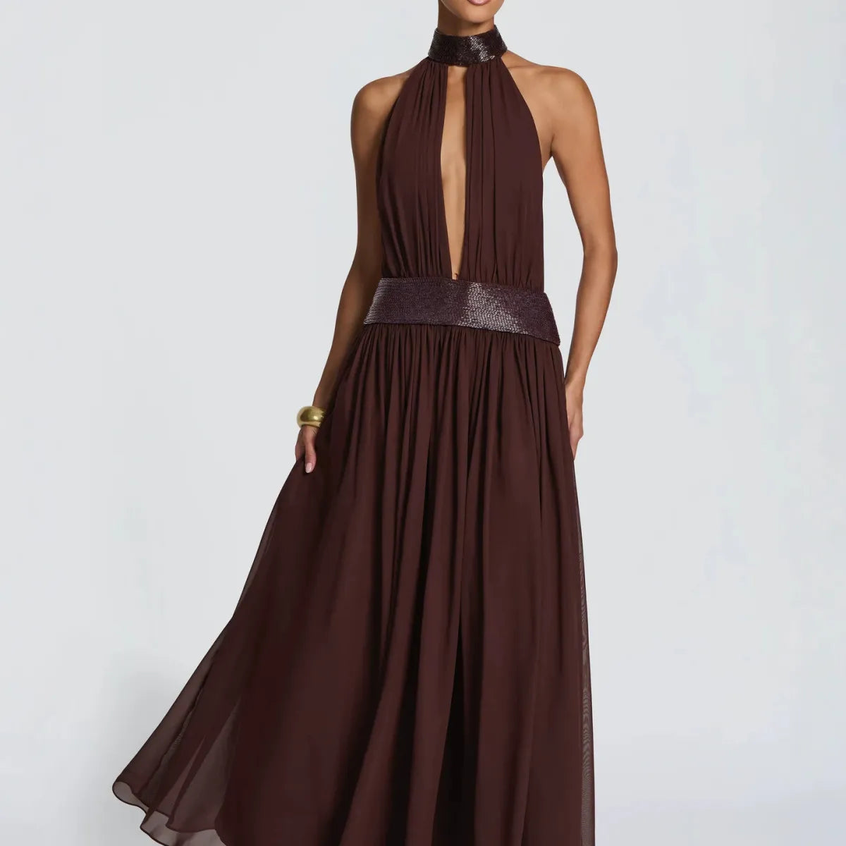 Maeve Women's Dress - brown, front