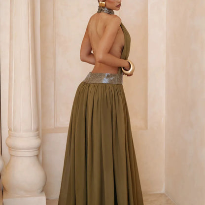 Maeve Women's Dress - olive, back