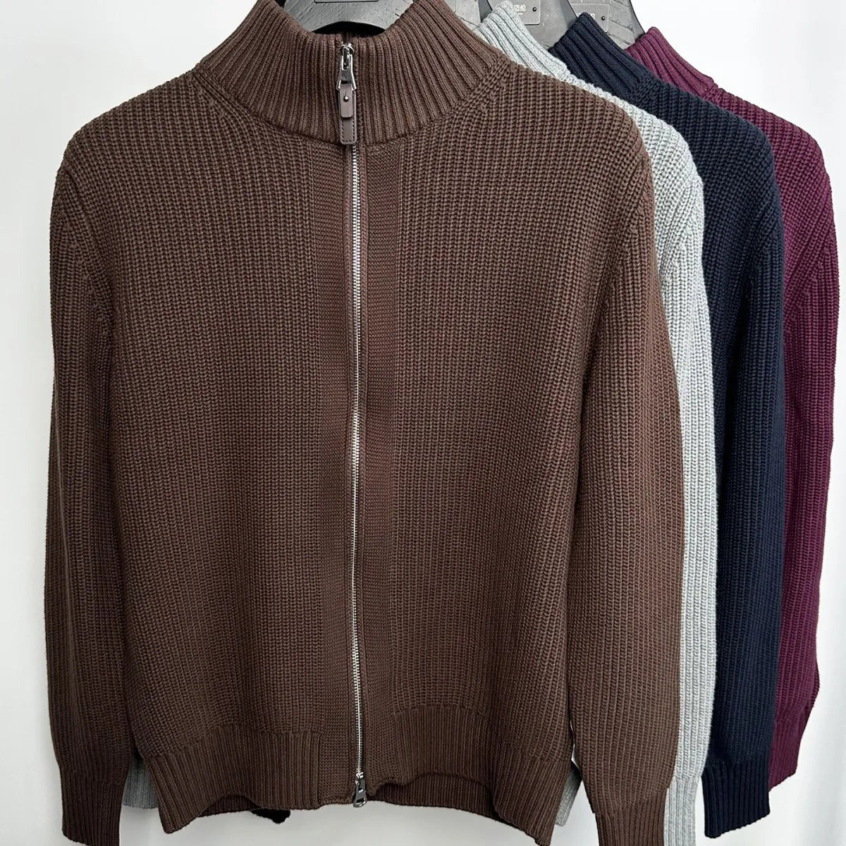 Maeve Women's Knitted Jumper - brown, flat