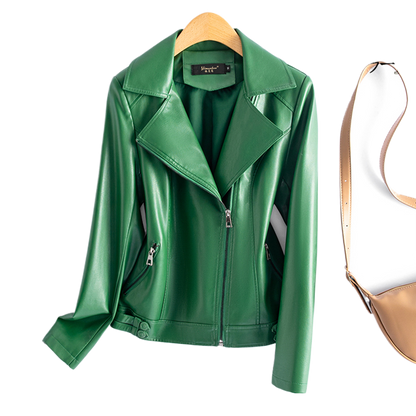 Maeve Women's Leather Jacket - Autumn-Weight