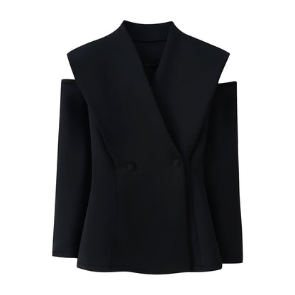Maeve Women's Blazer - Tailored Acrylic-Knit Long-Sleeve Autumn-Weight